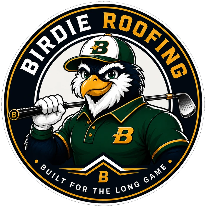 Birdie Roofing badge — Built for the Long Game