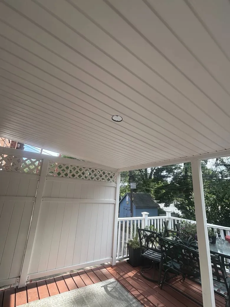 Porch Ceiling · Allentown, PA — completed by Birdie Roofing
