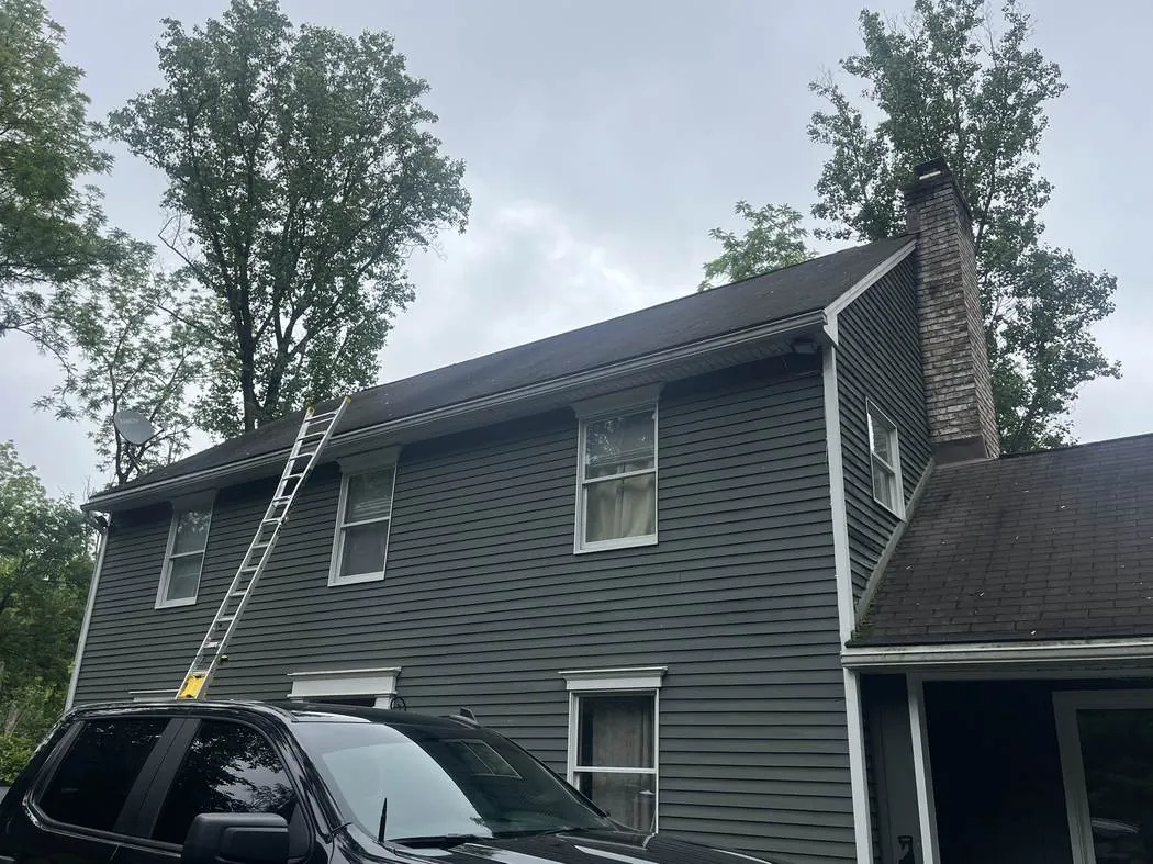 Weathered Roof · Reading, PA — before by Birdie Roofing