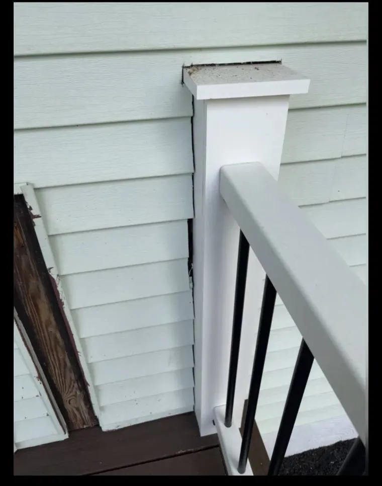 Rotted Trim · Tobyhanna, PA — before by Birdie Roofing